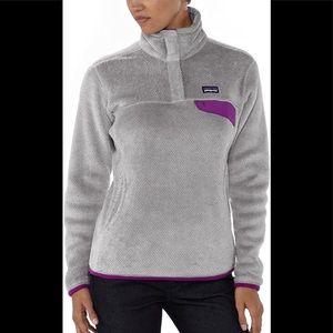 Patagonia grey retool snap t pullover